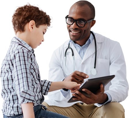 Doctor with child